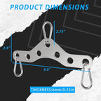 Double to Single Adaptor Plate for Cable Pulley Machines Durable Solid - Image 3