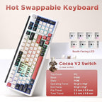 K98 Wireless Mechanical Keyboard, Tri-Mode BT5.0/2.4GHz/USB-C Hot Swappable - Image 3