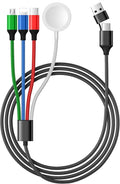 Temdan for Apple Watch Charger, 4 in 2 USB C Cable for iPhone 16 Charger/Type by Temdan