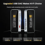 Portable Headphone Amplifier, USB C MINI DAC Amp Dongle 3.5mm & 4.4mm Balanced - Image 3