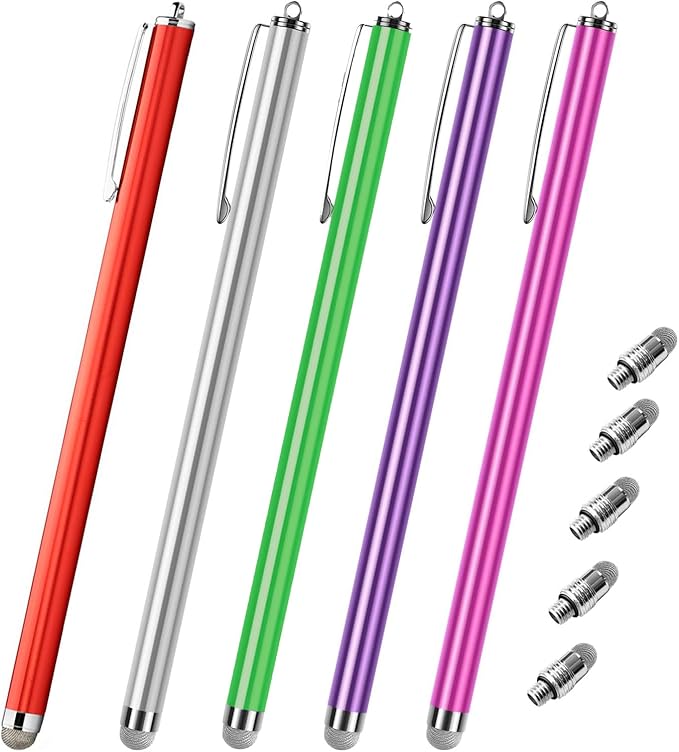 Extra Long Stylus pens for Touch Screens Compatible for iPad iPhone Android by GUUGEI