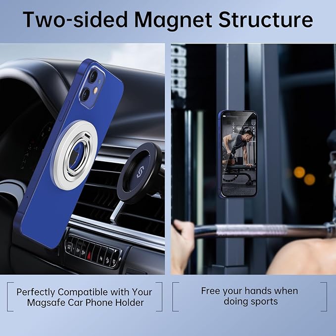 Magnetic Phone Ring Holder for MagSafe, Syncwire Magnetic Phone Ring Grip - Image 5