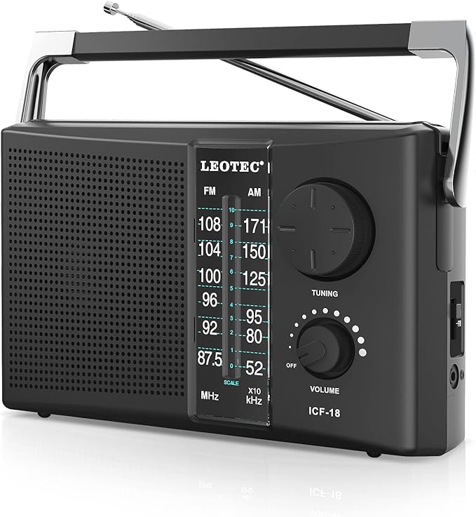 LEOTEC Portable AM FM Radio by LEOTEC