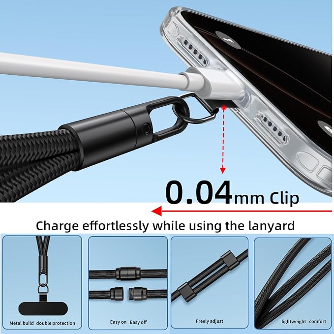 3 in 1 Adjustable Universal Anti-lost Cell Phone Lanyard, Detachable Cell phone - Image 6