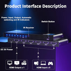 HDMI Switch 5 in 1 Out 8K@60Hz 4K@120Hz - Image 5