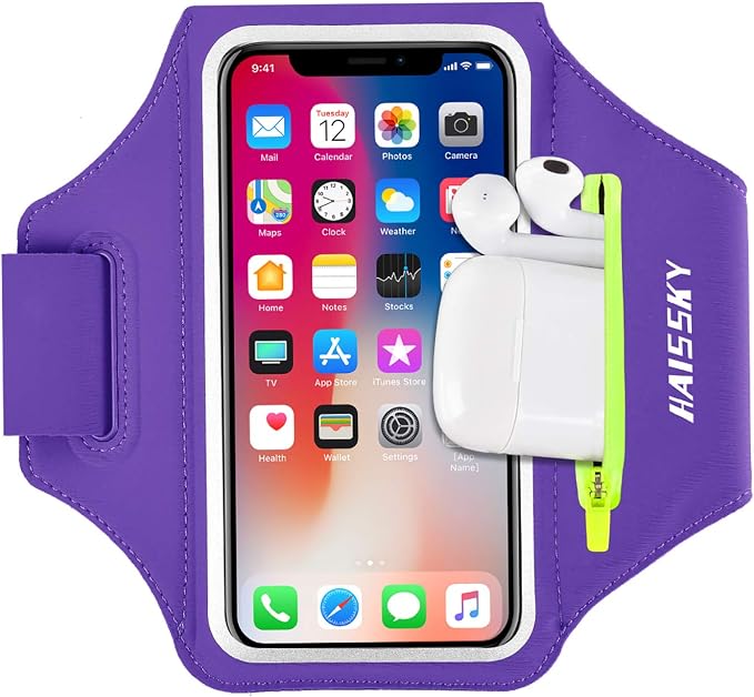 Running Armband with Earphone Bag Cell Phone Armband by HAISSKY
