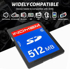 INDMEM SD Card 512MB, 6 Packs Class 4 512MB Flash Memory Card MLC Standard - Image 3