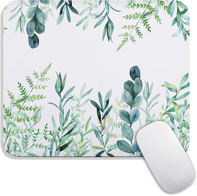 Square Mouse Pad Green Grass, Personalized Premium-Textured Custom Mouse Mat by Armanza