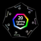 AVLT Single 27”-45” RGB Gaming Monitor Arm Desk Mount Built-in 20 Lighting - Image 7