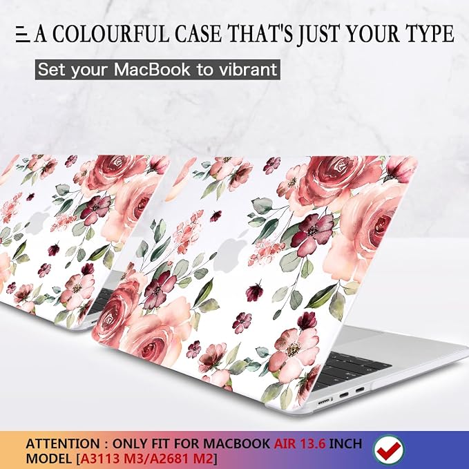 CISSOOK for MacBook Air 13.6 inch Case 2025 2024 2022 Release A3240 A3113 A2681 - Image 3
