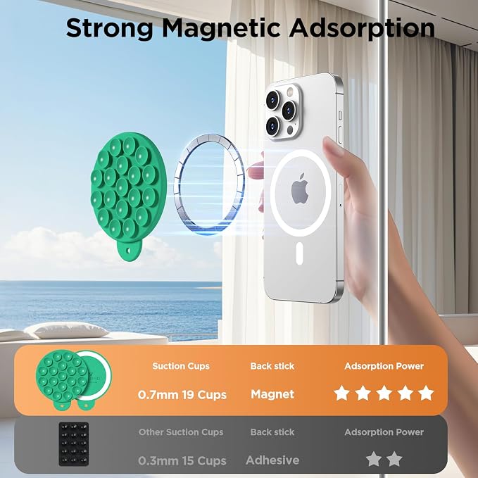 Magnetic Suction Cup Phone Mount - Image 4
