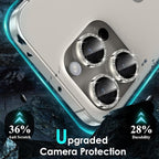YWXTW Designed for iPhone 15 Pro/iPhone 15 Pro Max Camera Lens Protector Bling - Image 3