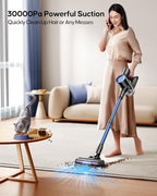 WLUPEL Cordless Vacuum Cleaner, 30KPA 400W Powerful Stick Vacuum - Image 2