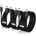 3-Pack Black 60W USB C to USB C Cable, Type C Fast Charging Cable by LOFPYE