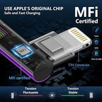 90 Degree USB C to Lightning 10FT, iPhone Charger Cables 3Pack Fast Charging - Image 4