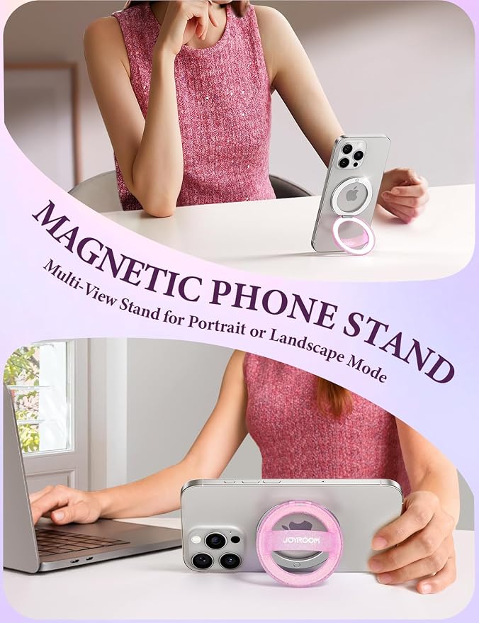 JOYROOM Magnetic Phone Grip, Silicone Finger Loop Grip Phone Grip - Image 4