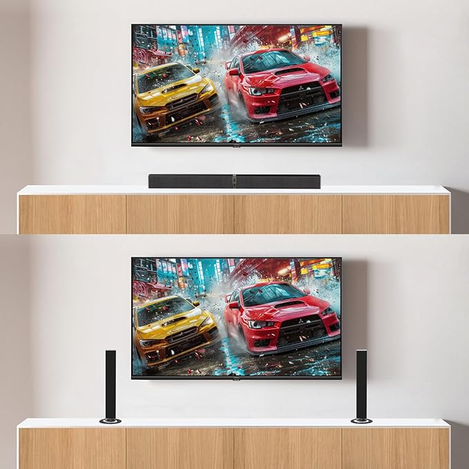MZEIBO Sound Bar for Smart TV，80W Detachable Bluetooth Soundbar - Image 5