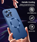 Magnetic for iPhone 16 Pro Case Slim Soft Silicone Bumper Shockproof Metallic - Image 6