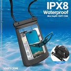 Large Waterproof Phone Pouch，Double Sealing Floating Waterproof Bag Cell Phone - Image 2