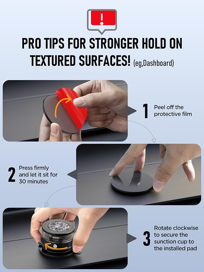 Upgraded Vacuum Magnetic Car Phone Holder - Image 2