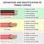 10 Gauge Wire 20FT Tinned Copper Wire-2 Conductor Parallel Wire Insulated - Image 4