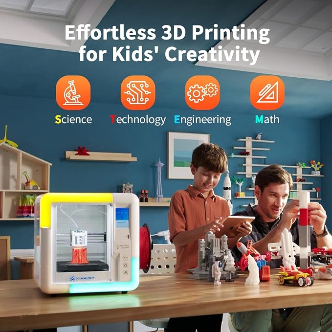 X-Maker 3D Printer for Kids and Beginners, Fully Assembled High-Speed 3D Printer - Image 2