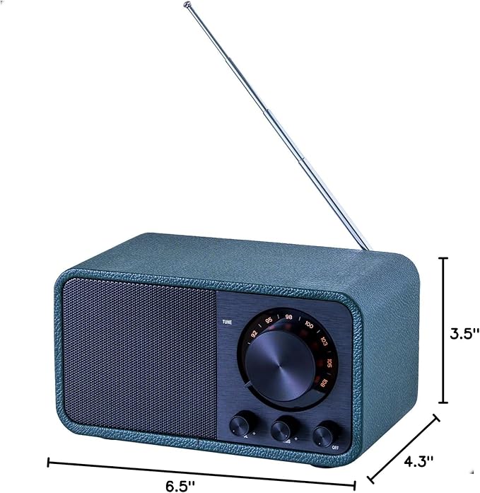 Vintage Radio FM Radio with Bluetooth Retro Bluetooth Speaker with SD/USB - Image 6