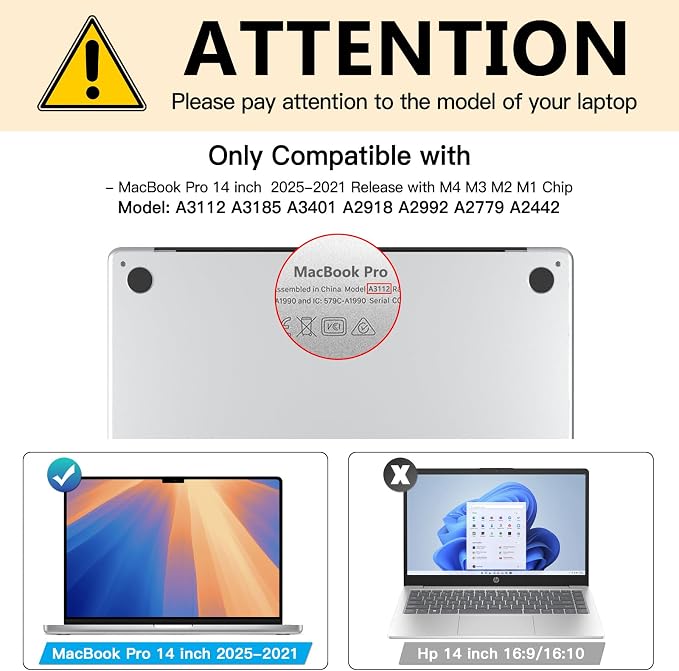 FILMEXT Privacy Screen for Macbook Pro 14 inch, Removable Macbook pro 14.2" - Image 7