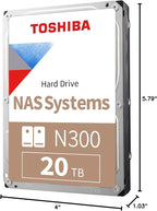 Toshiba N300 20TB NAS 3.5-Inch Internal Hard Drive - Image 7