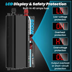 600W Power Inverter Pure Sine Wave Inverter 12V DC to 120V AC Converter - Image 3