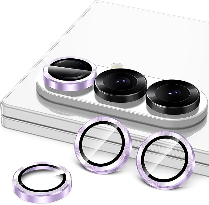 for Samsung Galaxy Z Fold 7 Camera Lens Protector, Individual Metal Ring - Image 2
