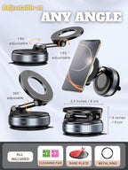 Car Phone Holder for Magsafe, 360° Adjustable Vacuum Magnetic Phone Mount - Image 4