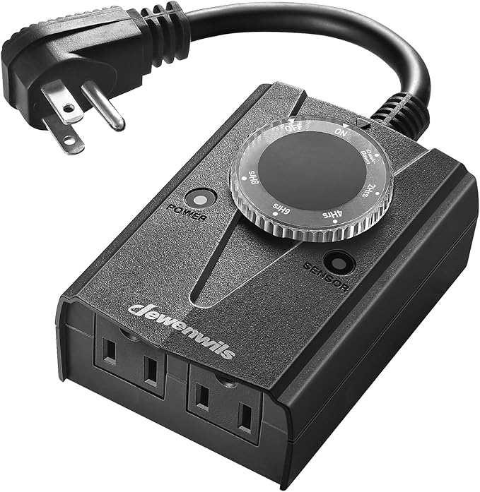 DEWENWILS Outdoor Light Timer Waterproof, Plug in Timer Switch, Electrical by DEWENWILS