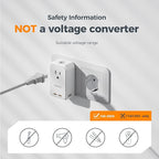 TESSAN Universal Travel Adapter PD 45W, Ultra Thin International Power Adapter - Image 7