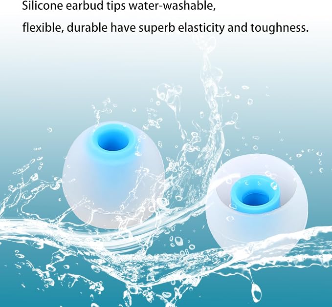 Earbud Replacement Tips Silicone Earbud Tips Ear Tips Fit Most in-Ear Earbuds - Image 5