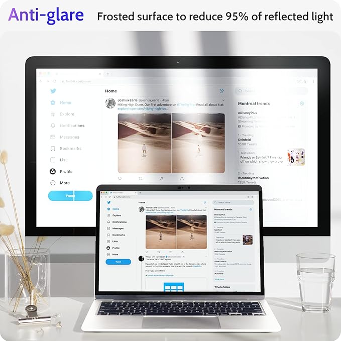 Magnetic Privacy Screen for MacBook Pro 13 Inch, Removable Anti Blue Light - Image 6