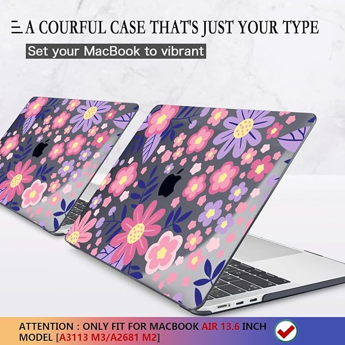 CISSOOK for MacBook Air 13 inch M4 M3 M2 Case 2025 2024 2023 2022, Hard Shell - Image 2