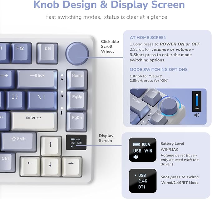 RK ROYAL KLUDGE M75 Mechanical Keyboard - Image 3