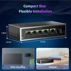6 Port 2.5Gb Unmanaged Ethernet Switch - Image 6
