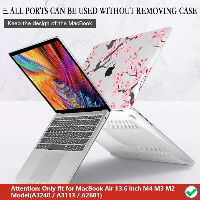 CISSOOK Compatible with MacBook Air 13.6 Inch Case A2681 A3113 A3240 2022-2025 - Image 5