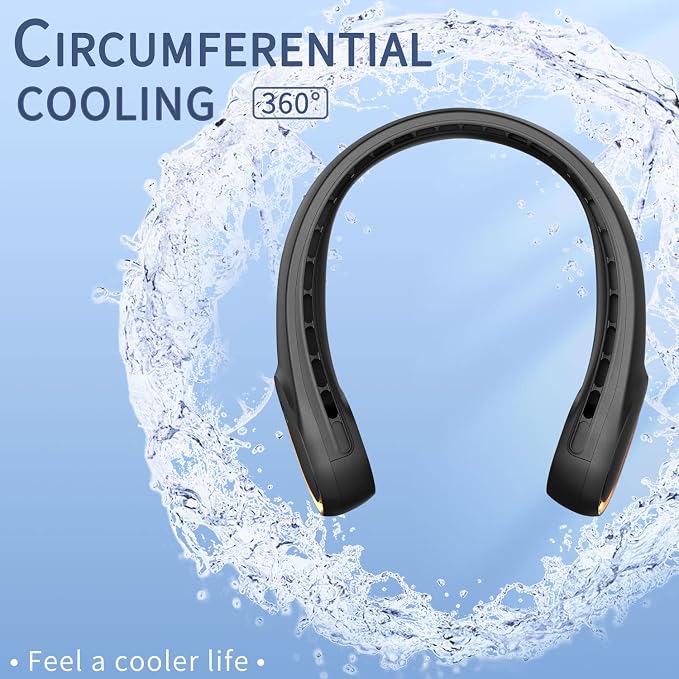 FrSara Neck Fan, Portable Personal Fan Strong Wind, Air Volume, 360° Cooling - Image 5