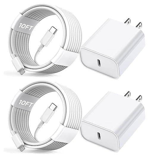 iPhone Fast Charger, 2 Pack PD USB C Wall Charger Block Plug by Articona