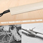 Floor Cord Cover Cavity 0.8"x0.37" Self Adhesive Cord Hider, 10FT Low Profile - Image 6
