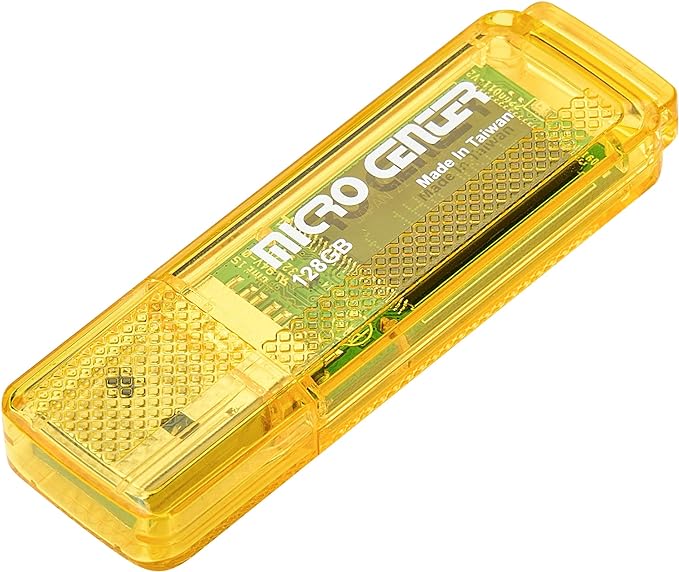 INLAND Micro Center Super Speed 128GB USB 3.0/USB3.1 Gen1 Flash Drive Gum Size by INLAND