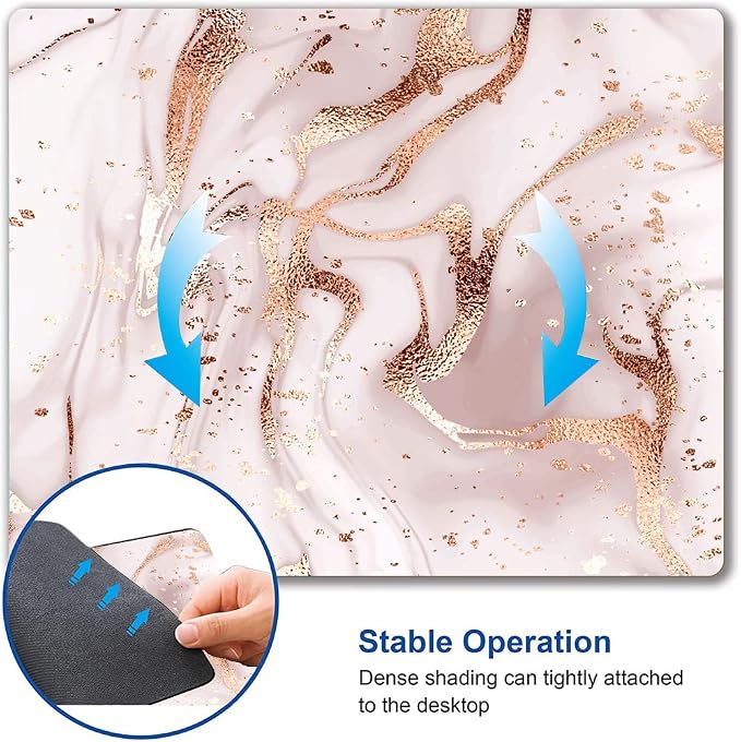Mouse Pad Marble, Washable Square Cloth Mousepad - Image 6