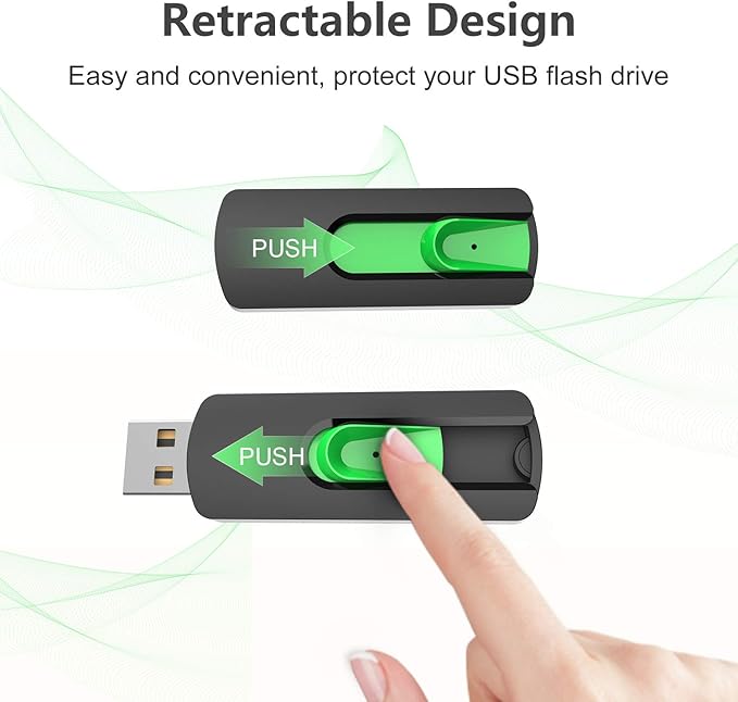 128GB Flash Drive Aiibe USB Flash Drive 128 GB Thumb Drive USB 2.0 Memory Stick - Image 5