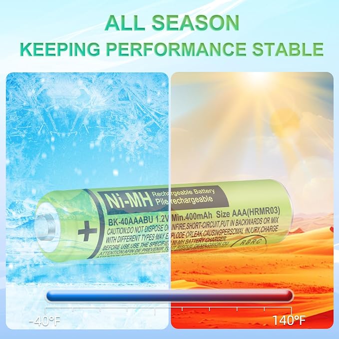 8 Pack BK-40AAABU Ni-MH AAA Rechargeable Battery - Image 6