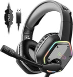 EKSA E1000 USB Gaming Headset for PC, Computer Headphones by EKSA