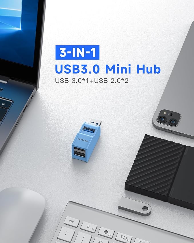 3 Ports USB 3.0 Adapter, USB Hub - Image 6