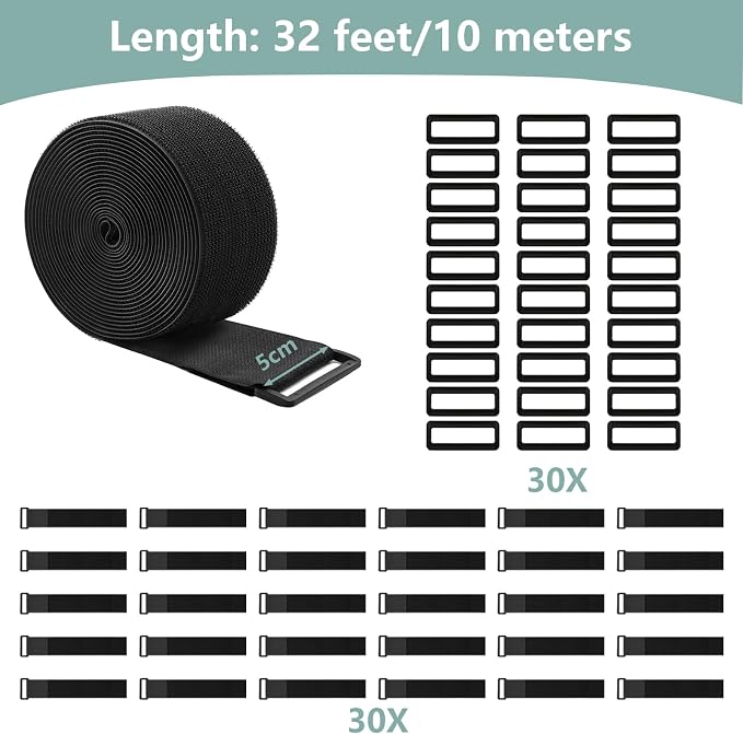 1.5In x 32Ft Cable Straps Heavy Duty - Image 2